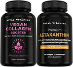 Vital Vitamins Vegan Collagen Booster 60 ct + Astaxanthin 60 ct