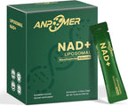 NAD Supplement with Liposomal Nicotinamide Riboside 600mg, Resveratrol, CoQ10, PQQ & D-Ribose, Electrolyte Blend, 30 Liquid Packets