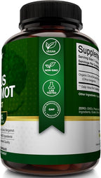 NutriFlair Organic Citrus Bergamot 1400mg, 120 Capsules - 25:1 Bergamia - Essential Oil and Citrus Bioflavonoids - Natural Heart Health Supplements for Women and Men - Non-GMO Pills