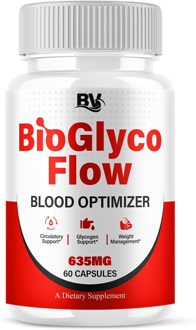 BioGlyco Flow Advanced Daily Multivitamin Health Support and All Natural Wellness Supplement Formula, BioGlyco Flow Premium Health and Wellness Support Formula Supplement (1 Pack - 60 Capsules)