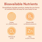 SmartyPants Kids Multivitamin Gummies: Omega 3 Fish Oil (EPA/DHA), Vitamin D3, C, Vitamin B12, B6, A, K & Zinc for Immune Support, Biotin, Gluten Free, Three Fruit Flavors, 120 Count (30 Day Supply)