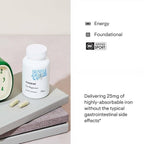 THORNE - Nutrient Essentials Duo - Iron Bisglycinate & B-Complex #12 for Energy Support and Blood Building - 60 Servings