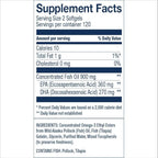 Wiley's Finest Wild Alaskan Fish Oil Easy Swallow Minis - Omega-3 Fish Oil Supplement for Adults and Kids - Double-Strength 630mg EPA and DHA Natural Supplement - 240 Mini Softgels (120 Servings)