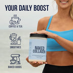 NAKED Chocolate Collagen Peptides Protein Powder, 24 Servings, Pasture-Raised, Grass-Fed Hydrolyzed Collagen Supplement, Paleo Friendly, Non-GMO, Keto, Gluten Free, 20oz