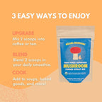 8-Mushroom Extract Powder by Malama, Organic Body Mushroom Blend Featuring Lion's Mane, Reishi, Cordyceps, Chaga, Turkey Tail, Superfood Adaptogenic