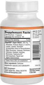 AST Enzymes Digest-GI Digestive Enzyme - (90 x 2) Vegetarian Capsules-Digestion and Bloating Relief for Women and Men