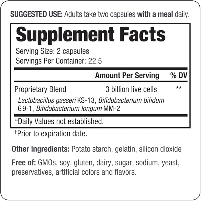 Kyolic Kyo-Dophilus Daily Probiotic, Immune Health & Digestive Support*, 45 Capsules