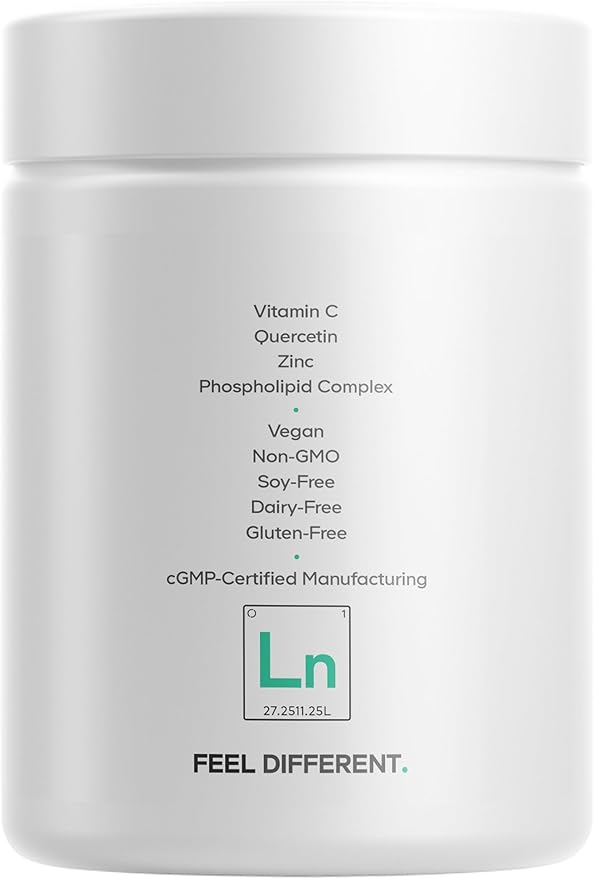 Codeage Liposomal NRHM+ Supplement - NRH Hydrogen Malate 300 mg, Resveratrol, D-Ribose & Quercetin - Vitamin C, Magnesium & Zinc - Liposomal Delivery - Non-GMO - 60 Capsules