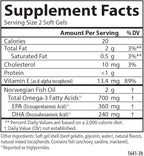Carlson - The Very Finest Fish Oil, 700 mg Omega-3s, Norwegian Fish Oil Supplement, Wild Caught Omega 3 Fish Oil, Sustainably Sourced Fish Oil Capsules, Omega 3 Supplement, Orange, 120 Softgels