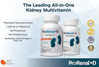ProRenal+D with Omega-3 Fish Oil Kidney Multivitamin 180 Softgels, 90-Day Supply