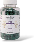 Pre-Workout Supplement - Focus & Performance Stack with Lion’s Mane, Creatine, American Ginseng & Beta-Glucans – Natural Energy & Endurance Without Caffeine - 60 Vegan Capsules