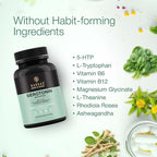 Serotonin Support Supplement – Helps Boosts 5HTP, Serotonin & Cortisol Levels, Herbal Blend – Promotes Positive Mood, Calmness, Stress Relief | Happy Mood & Brain Support | 60 Capsule