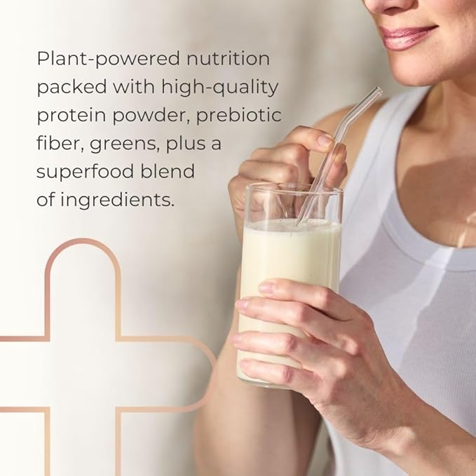 Complete by JuicePlus+ Single Serve French Vanilla Shakes - Plant-Based Nutrition - Whole Food Based Shake Powder with Protein, Fiber & Prebiotics - 30 Servings (2 Pouches, 30 Servings)