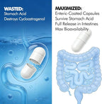 CAW Hypersorption Cycloastragenol 5Mg | Telomere Length Support | DNA Health Immunity Boost Anti-Aging | 30 Enteric-Coated Capsules 1 Bottle