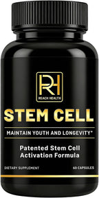 Stem Cell Activation Formula, 60 Capsules, with Vitamin D and B12, Youth and Longevity Support Maintain Youth and Longevity Patented StemCell Activation Fomula (1 Bottle (60 softgels))