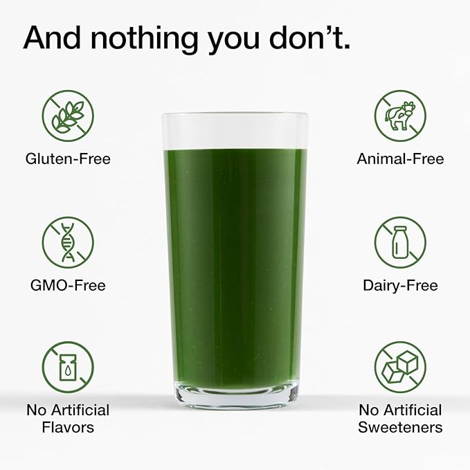 Huel Daily Greens Single Serve | Superfood Greens Powder | 91 Vitamins, Minerals, and Wholefood-Sourced Ingredients | Adaptogens, Antioxidants, Gut-Friendly Probiotics | 12 Pack