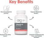 ARG Vitamin E Succinate - 400 IU d-Alpha-Tocopheryl Succinate - Antioxidant & Energy Support - Dry Powder Vegetarian Capsules - Hypoallergenic Formula - 100 Servings - 100 Capsules