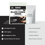 HANDPICK Black Cumin Seed (14oz) Pure Nigella Seeds - No Salt or Preservatives, Non GMO | Indian Black Whole Cumin | Gluten Free, Aromatic & Farm Fresh Kalonji | Resealable Zip Lock Pouch