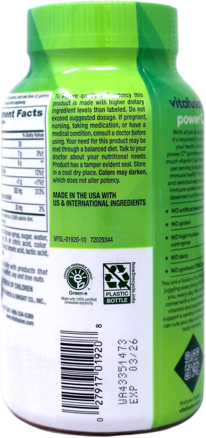Vitafusion Power C, Gummy Vitamins for Adults (600ct)