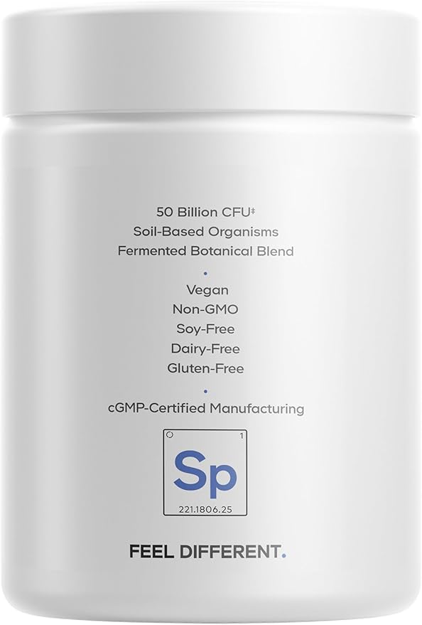 Codeage SBO Probiotics, 50 Billion CFUs Per Serving, Multi Strain Soil Based Organisms Blend and Organic Fermented Botanical Blend, Shelf-Stable - 2 Pack