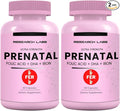 Research Labs Prenatal Vitamins for Women 2 Fer 1 Ad: 6X More Bioavailable Methylated Folate Folic Acid MTHF 5 | Supports Brain Development, Healthy Growth