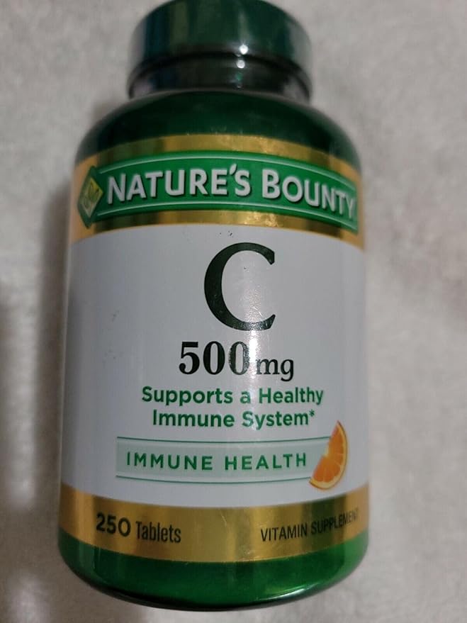 Nature's Bounty Pure Vitamin C 500 mg Tablets 250 Tablets (Pack of 6)