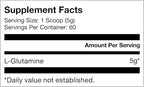 Momentous L-Glutamine Powder - Gut Health & Muscle Recovery Supplement - Boosts Exercise Performance & Immune Function - NSF Certified for Sport - 5 g - 60 Servings