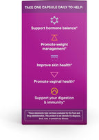 Daily Nouri Hormone Balance Probiotics for Women | Hormone Balance for Women | PMS, Hormonal Acne, & Bloating Support | 7 Clinically Studied Strains + Omega | 30-Day Supply