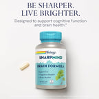 SOLARAY SharpMind Brain Support Formula - Nootropic Brain Supplements - Cognitive and Brain Health Support with Ginkgo Biloba - 60-Day Guarantee, 60 Servings, 60 VegCaps