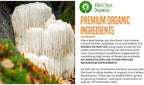 Ellie's Best Lions Mane Organic Mushroom Extract Powder Supplement - Double Extracted for 10X Potency - Pure No Fillers - 16oz - 458 1g Servings…
