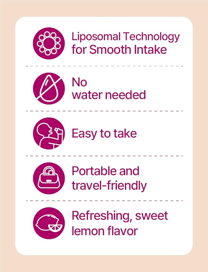 (370mg X 30) Liposomal Pure Glutathione Purple Film Strips/Glutathione 150 mg Supplement, 90% Purity