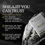 Based Shilajit | Pure Shilajit Tablets with Max Potency, Energy & Immune Support for Men and Women | Rich in Fulvic Acid and 85+ Trace Minerals, 60 Tablets