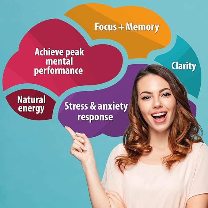 Brain Supplement / Brain Booster Supplement for Focus, Memory, Clarity, Energy Work as Caffeine Brain Booster/ Brain Supplements for Memory & Focus for Brain Fog, Brain Boost & Brain Support (Pack 1)