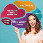 Brain Supplement / Brain Booster Supplement for Focus, Memory, Clarity, Energy Work as Caffeine Brain Booster/ Brain Supplements for Memory & Focus for Brain Fog, Brain Boost & Brain Support (Pack 1)
