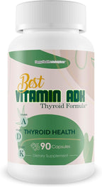 Best Vitamin ADK Thyroid Formula - Improved Formula With Vitamin A, D, K, E, C, B, Iron, Magnesium, Copper & More! - Our Best ADK Thyroid Vitamin Supplement - Our Best Thyroid Support For Men & Women