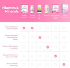 Gynable Vaginal Probiotics for Women Odor & Itch Support, Urinary | pH Balance, Female Probiotics 10 Billion CFU Lactobacillus Probiotics Blend,Selenium-Vitamin C/E/D3 Promote Immune Health, 30 Count