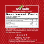 iSatori L-Carnitine LS3 3000, Liquid L-Carnitine with Acetyl L-Carnitine, L-Carnitine L-Tartrate, Stimulant Free Pre Workout, Low Calorie, No Sugar, Gluten, Keto-Friendly, Sour Cherry (32 Servings)