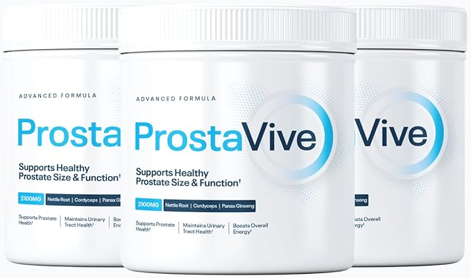 ProstaVive Advanced Prostate Support Formula - Complete Urinary & Bladder Health Supplement - Helps Promote Strong Flow & Emptying - Natural Powder - Gluten Free, Non-GMO