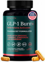Ketosis & GLP-1 Supplement Weight Loss for Women and Men - Appetite Suppressant, Fat Burner and Metabolic Health with BHB Raspberry Ketones, Apple Cider Vinegar, Berberine HCL (Made in US/Lab Tested)