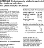 Equazen Pro SFI Health Fish Oil Jelly Chews - Omega 3 & Omega 6 for Kids & Teens - EPA, GLA & DHA for Kids Mood, Memory & Focus Support - Optimized for Bioavailability & Absorption (45 Jelly Chews)