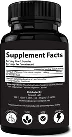 Research Labs Liposomal Vitamin C Supplement w/Enhanced Absorption LipoQuil-C™ | 120 Capsules Immune Support Collagen Booster | High Dose Fat Soluble Vita C 1000mg Buffered | Non GMO, Vegan Pills