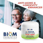 Biom NMN Sublingual Powder. Advanced Nanotized Nicotinamide Mononucleotide, Mitochondrial Regeneration, Sirtuin Activation, Cellular Energy
