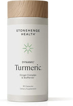 Stonehenge Health Dynamic Turmeric Curcumin with Ginger - High Potency - 1,650 mg Turmeric with 95% Curcuminoids & BioPerine, 90 Vegetarian Capsules