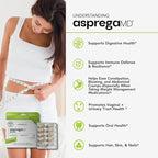ScimeraMD® Asprega ProPac Probiotics and Prebiotics Supplement for Digestive Health and Immune System Support, 35 Billion CFUs, 10 CT