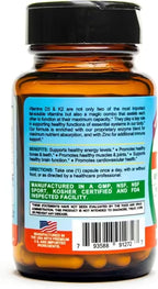 Life Infused Vitamin D3 + K2 Supplement with Zinc & Enzymes — 3000 IU D3, MK-7 K2, Immune & Bone Support, Enhanced Absorption, Non-GMO Vegan Capsules, 90 Count