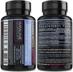 (3 Pack) Smarter Elderberry Capsules + Vitamin C + Ginger & Zinc, Herbal Supplement, Powerful Black Elder Berry Extract Antioxidant Vitamin, 180 Vegan Pills