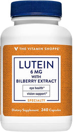 The Vitamin Shoppe Lutein - Eye Health, Vision Support & Blue Light Protection, Carotenoid Antioxidant (240 Capsules)
