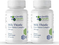 Milk Thistle Liver Detox Complex – Clinical-Grade Liver Support Supplement with Turmeric, Dandelion, Beet, Picrorhiza, Black Pepper – Phase I & II Detox – 60 Capsules – Non-GMO (2-Pack)