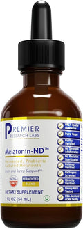 Premier Research Labs Melatonin-ND - Melatonin Liquid, Liquid Melatonin for Adults, Sublingual Melatonin Drops, Made with Organic Ingredients, Vegan Friendly - 2 Fl Oz (54 Servings)