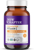 New Chapter Fermented Vitamin C + Elderberry, ONE Daily for Immune Support & Collagen Protection, Made with Organic Herbs, Certified Vegan, Gluten Free, 60 Count